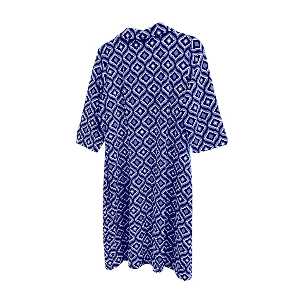 Katherine Way Geometric Stretch Pullover Dress - Picture 2 of 3